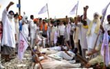 Punjab farmers protest blockade rail roads