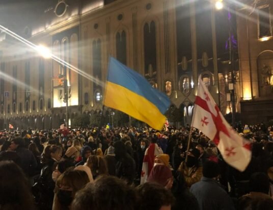 Rustaveli Avenue protest Georgia