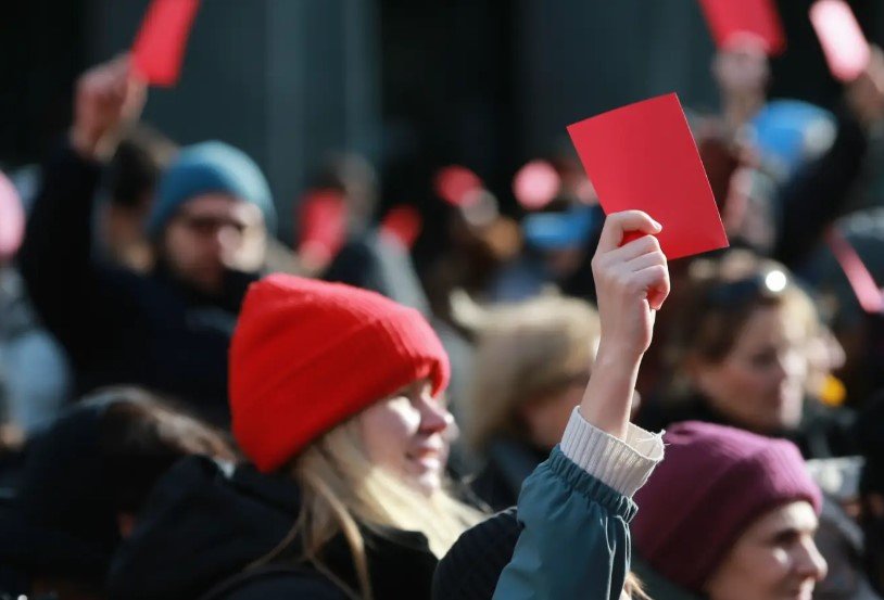 Tbilisi protest against Mikheil Kavelashvili