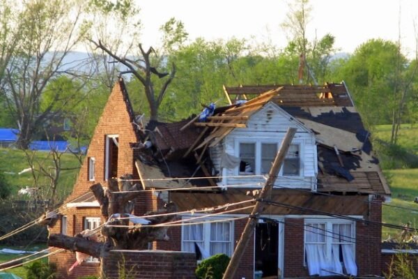 Tornado damage in Southeast states