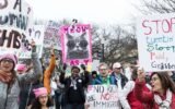 women’s march protestors Tbilisi Orbeliani