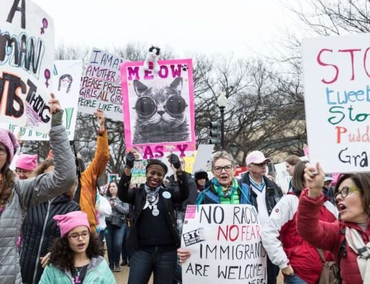 women’s march protestors Tbilisi Orbeliani