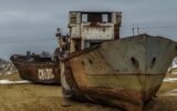 Aral Sea fisherman Kazakhstan 2024