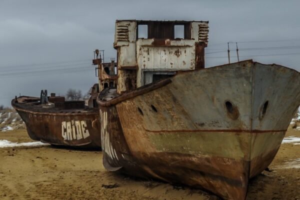 Aral Sea fisherman Kazakhstan 2024