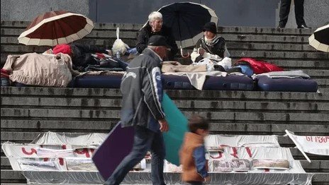 Georgia hunger strike protest