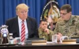 President Donald Trump military policy speech