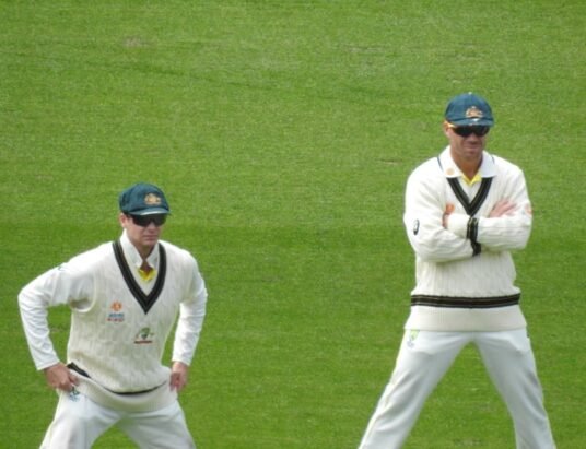 Steve Smith celebrates 10000 Test runs