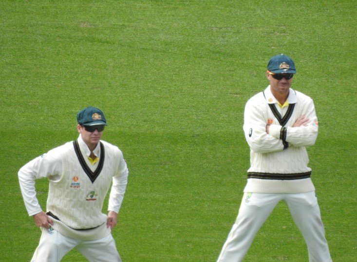 Steve Smith celebrates 10000 Test runs