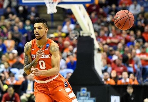 Syracuse basketball game action