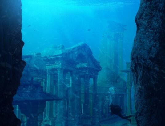 ancient sunken world beneath Earth's mantle