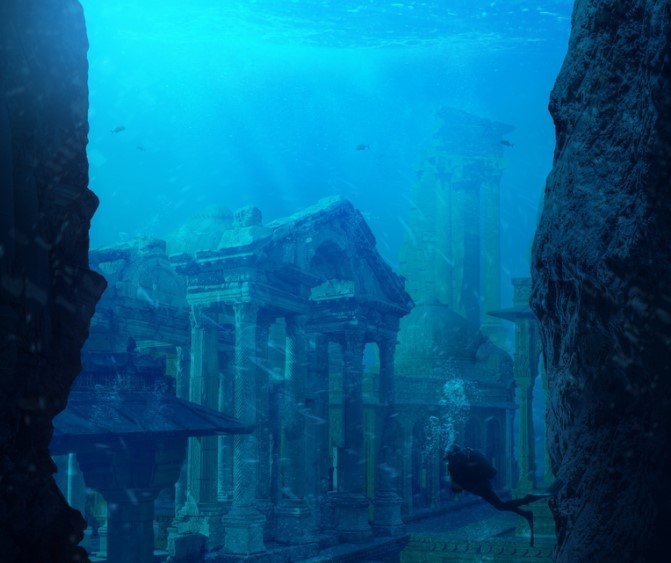 ancient sunken world beneath Earth's mantle