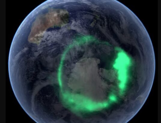 aurora from space