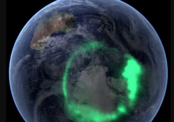 aurora from space