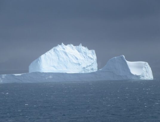 iceberg heading toward South Georgia Island