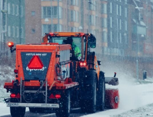 winter storm Charleston snowplow