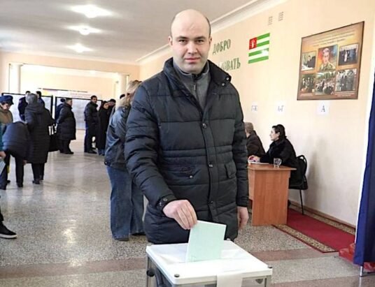 Abkhazia election polling station