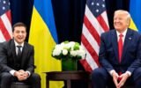 Donald Trump and Volodymyr Zelensky meeting