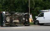 Ford F250 rollover crash