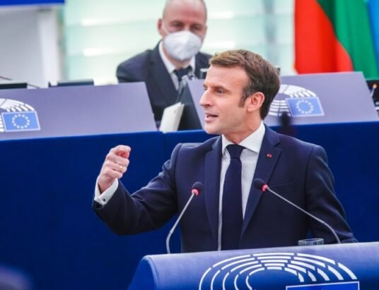 French President Emmanuel Macron hosts meeting on Europe security