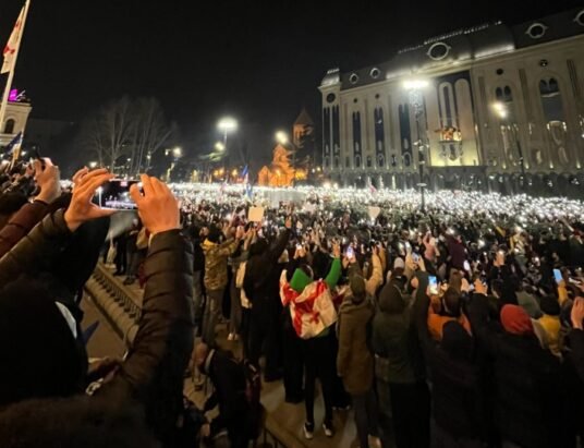 Georgian protest in Tbilisi