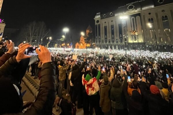 Georgian protests in Tbilisi