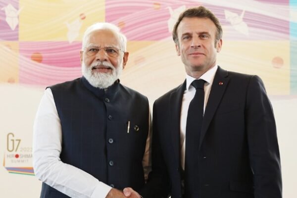 Narendra Modi Emmanuel Macron AI Summit