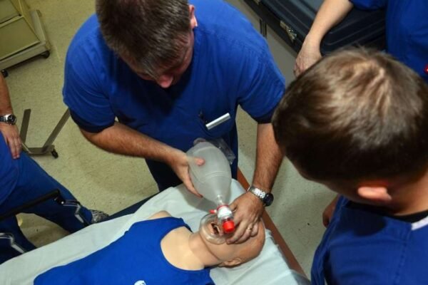 medical students training in rural clinic