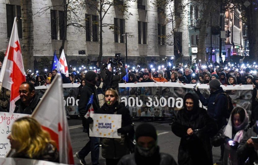 Chiatura miners protest Tbilisi