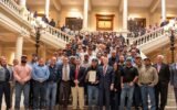 Georgia Power lineworkers at State Capitol