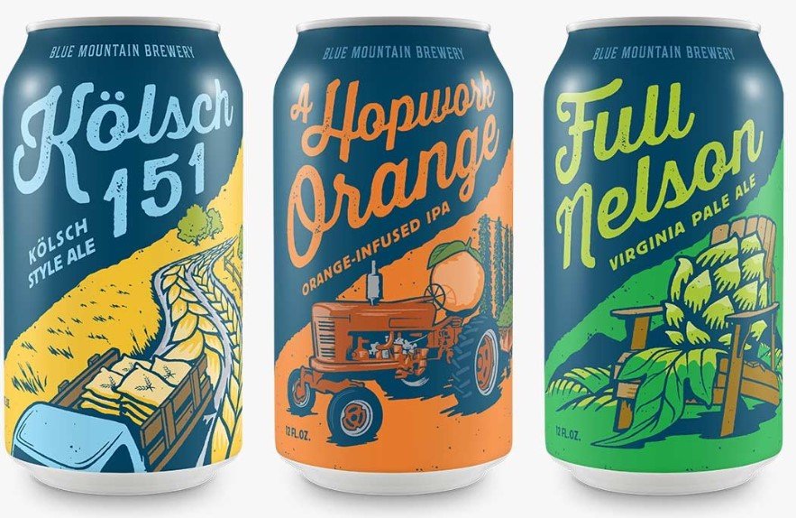 Georgia craft brewery beer cans