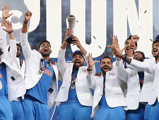 India Champions Trophy celebration