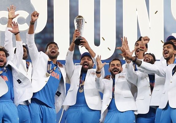 India Champions Trophy celebration