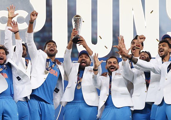 India Champions Trophy celebration