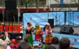 Kids in costume at a book festival