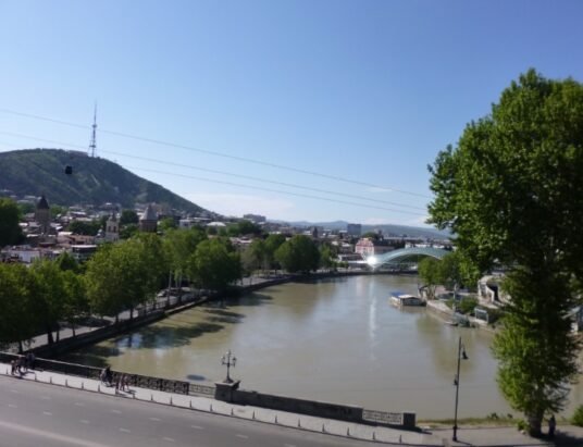 Metekhi Bridge Mtkvari River