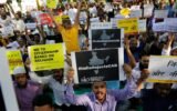 Mumbai political protest violence