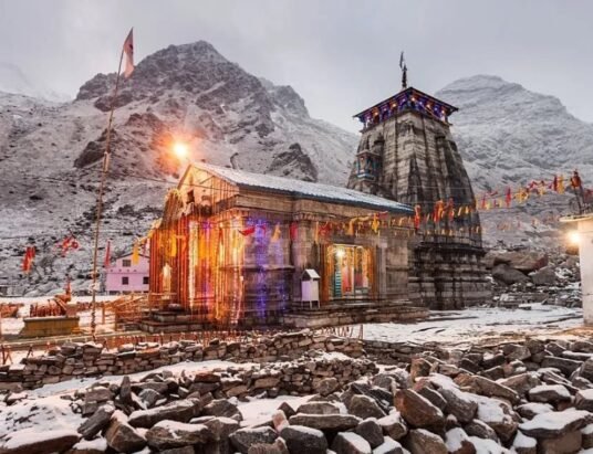 PM Modi at Mukhba Temple Uttarakhand