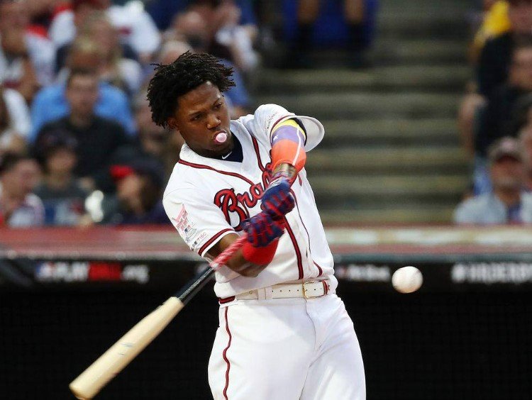 Ronald Acuña Jr. batting practice home run