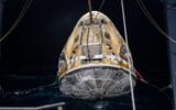 SpaceX Dragon spacecraft splashdown