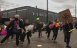 Tesla dealership protest Georgia