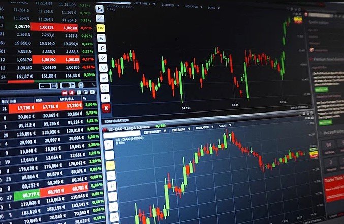 stock market trading screen