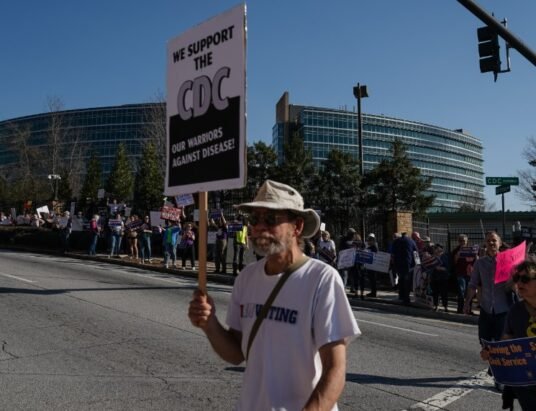 CDC headquarters Atlanta layoffs protest