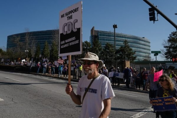 CDC headquarters Atlanta layoffs protest