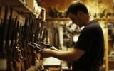 Gun shop stock image