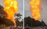 Malaysia gas pipeline explosion Putra