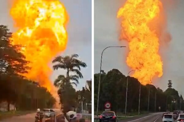 Malaysia gas pipeline explosion Putra