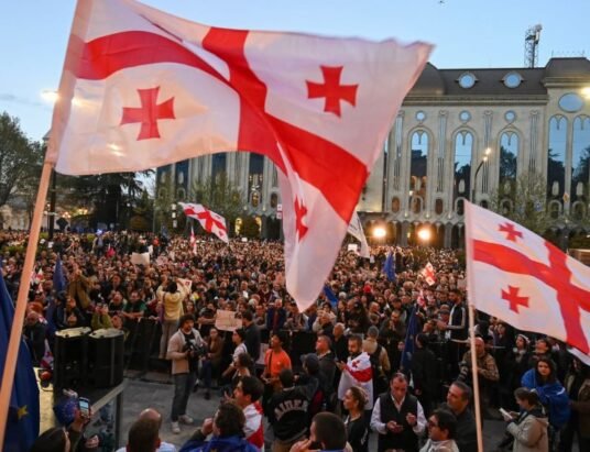 Tbilisi Easter celebration protest