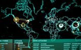 cyber attack digital map