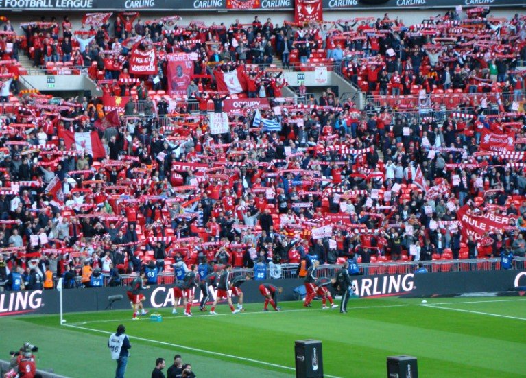Liverpool football fans
