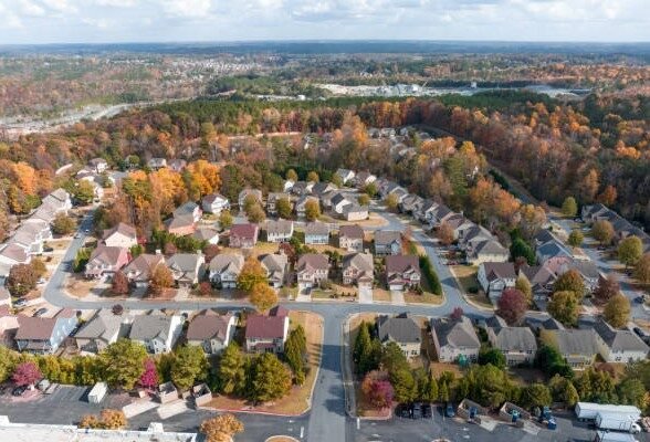 johns creek georgia neighborhood aerial